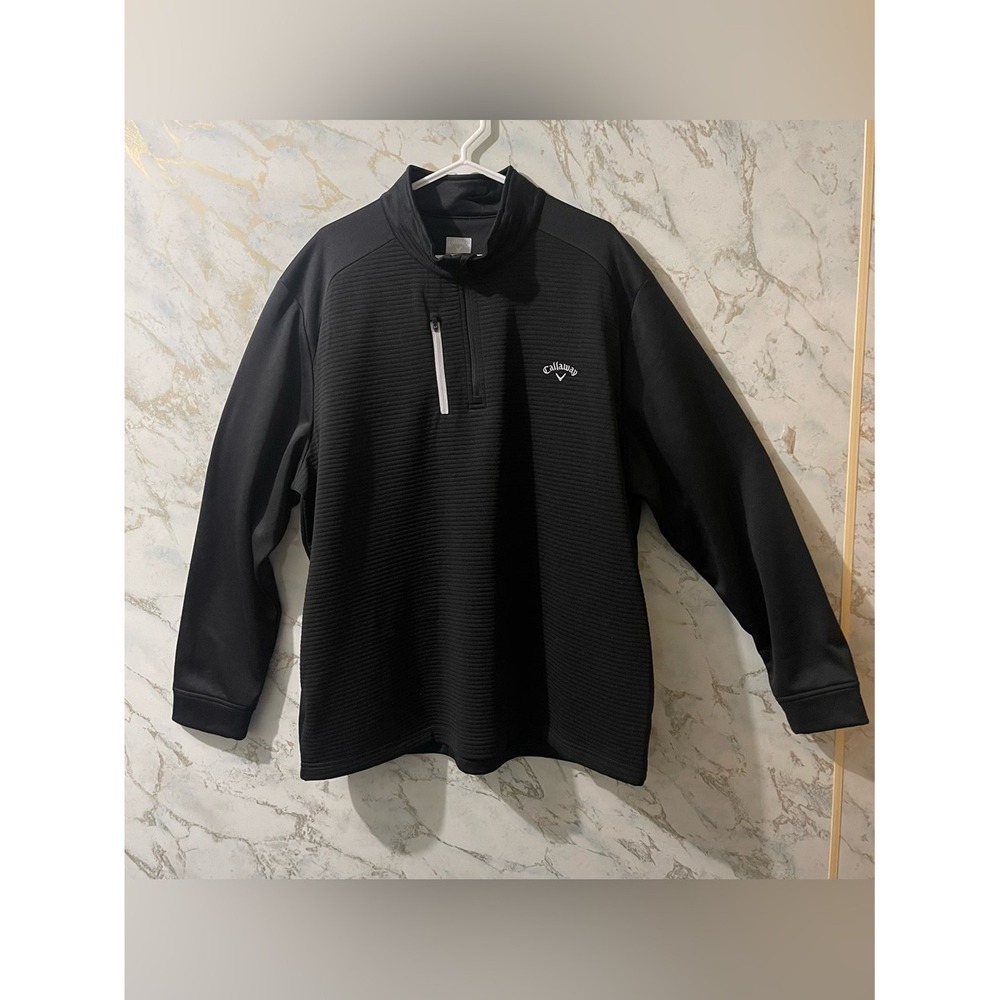 Callaway Men's XXL Black Half-Zip Performance Pullover